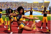 SU Cheerleaders at Mumford Stadium