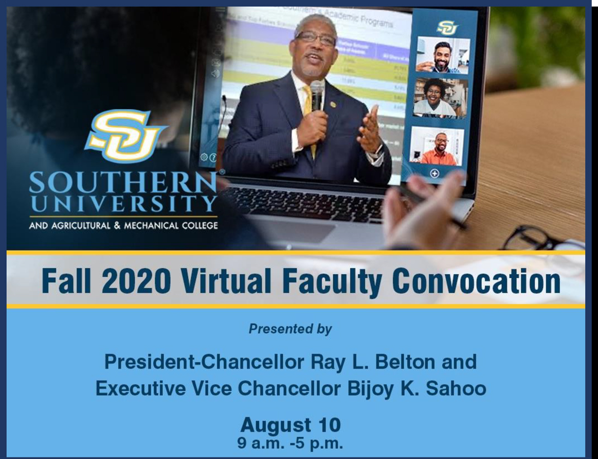 Fall 2020 Faculty Convocation Southern University and A&M College
