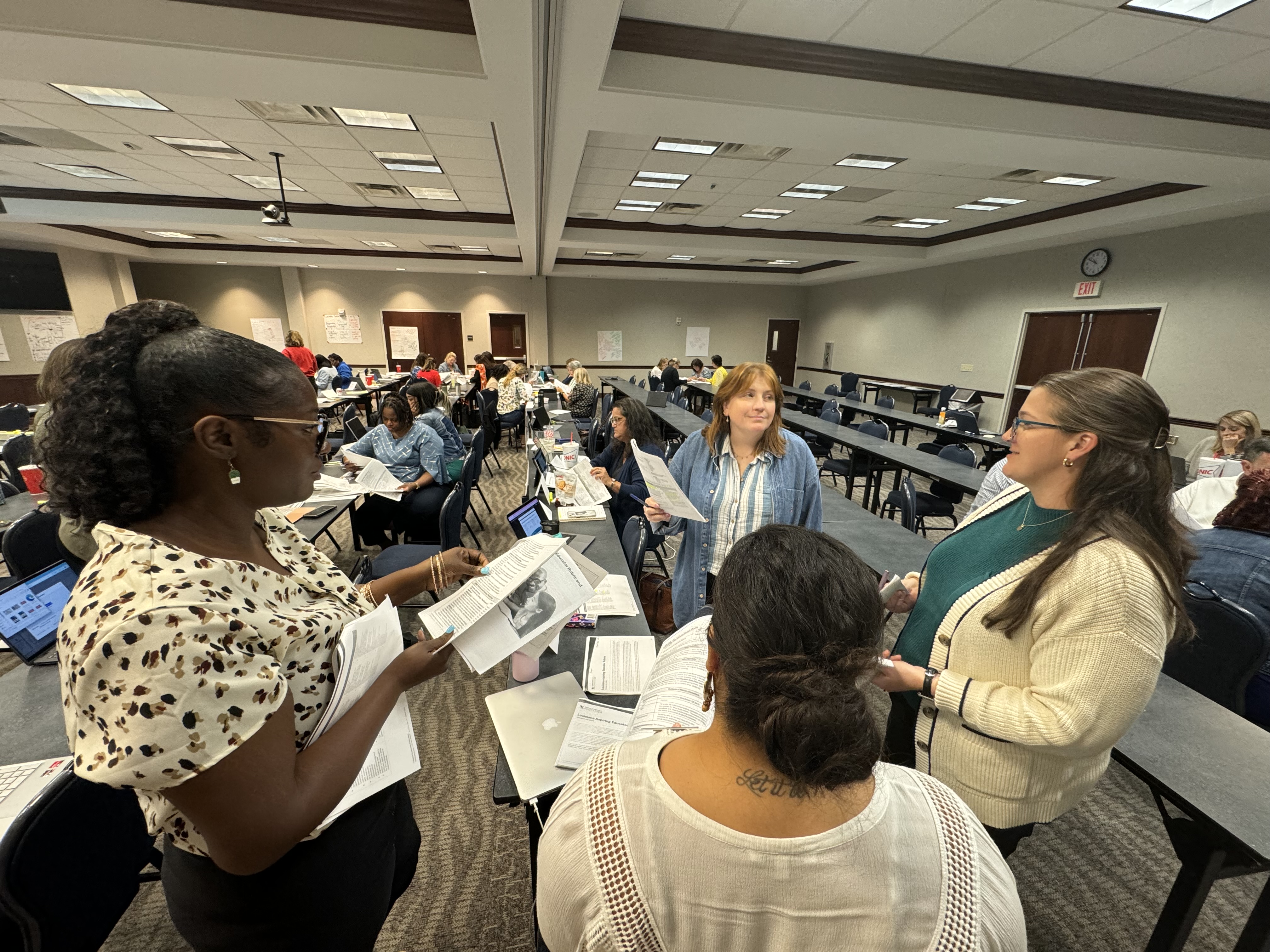 Johnson engaged in LAER training session