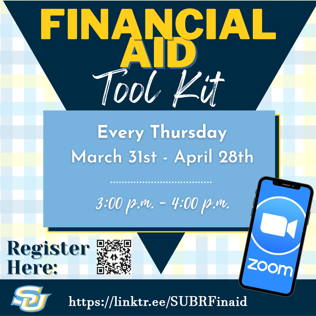 Financial Aid Toolkit-Every Thursday from March 31st - April 28th