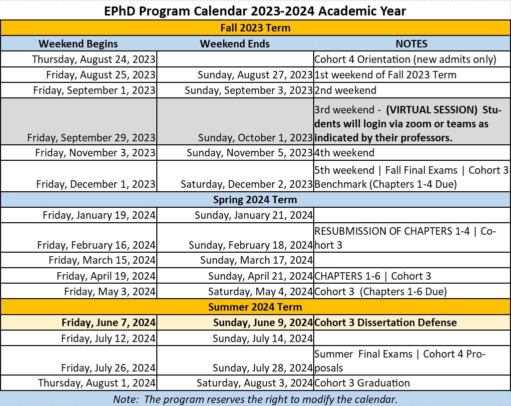 Program Calendar | Southern University and A&M College Program Calendar | Southern University and A&M College